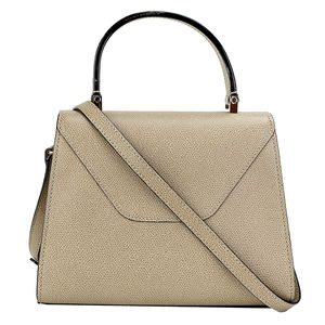 Valextra Handbag Iside Greige Gray